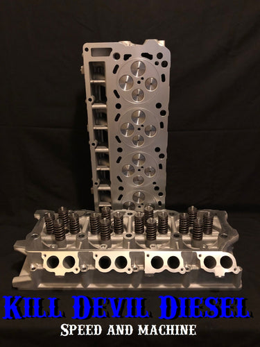 KDD Aluminum 6.0 Cylinder Heads, Pair- As Casted